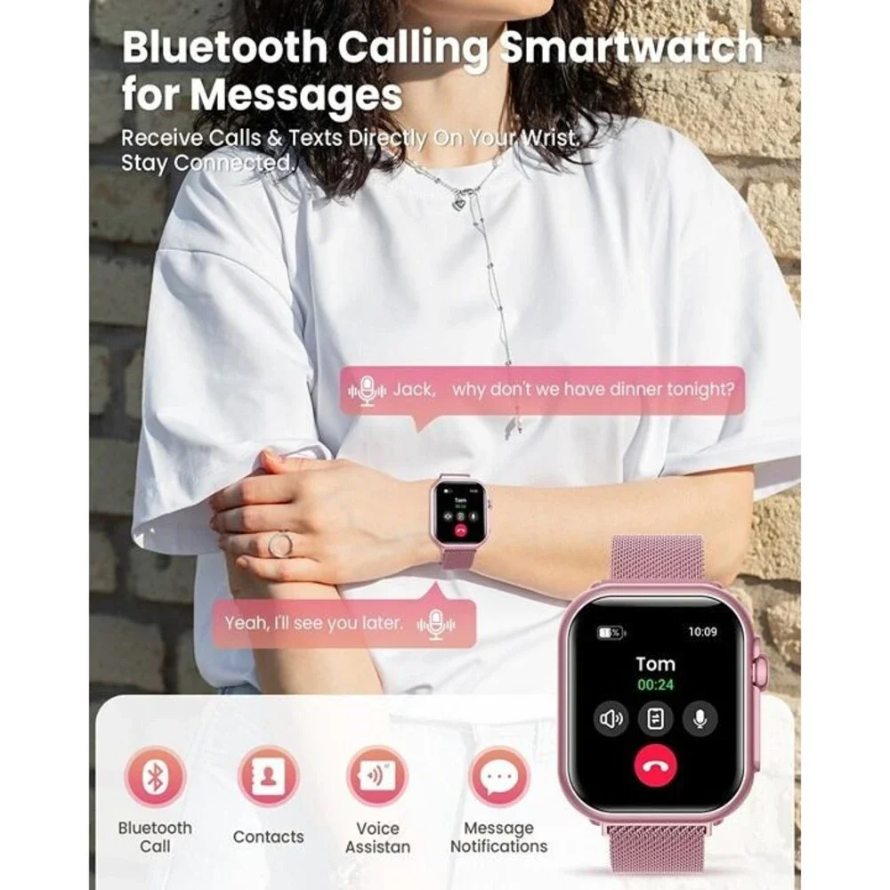 Smart Watch for Women and Men - Rose